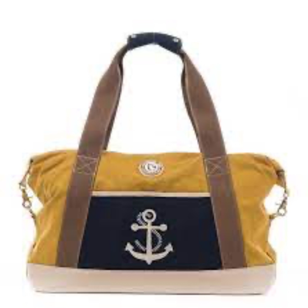 SPARTINA 449 - GOLDEN TWO-TONE ANCHOR DUFFLE NEW Still in Plastic